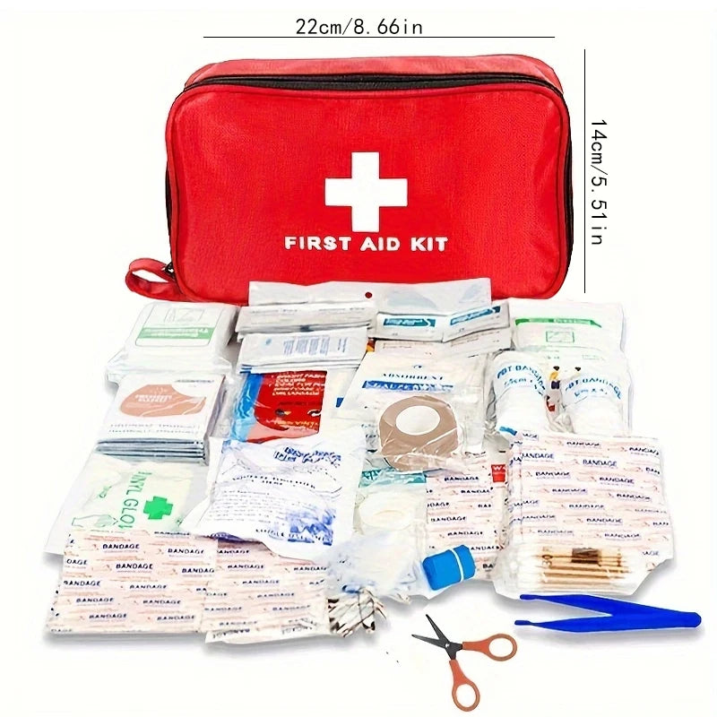 Portable Multi-Purpose First Aid Kit – Small & Large Sizes for Outdoor, Travel, Camping & Emergencies