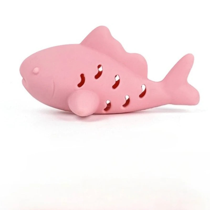 Interactive Cat Chew Toy β Fish Shape Treat Dispenser & Teeth Cleaning Toy for Kittens & Cats