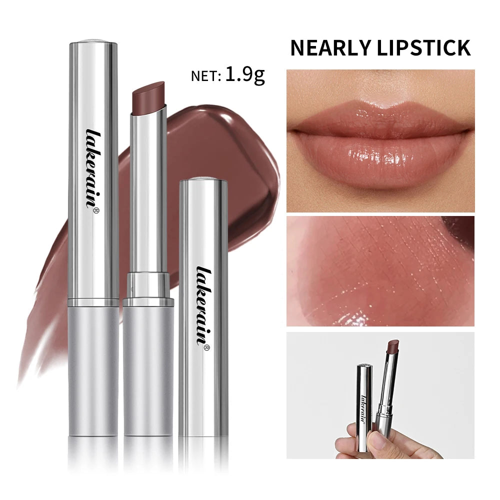 Moisturizing Lipstick & Lip Plumper – Long-Lasting Hydrating Lip Gloss (Natural Shades)