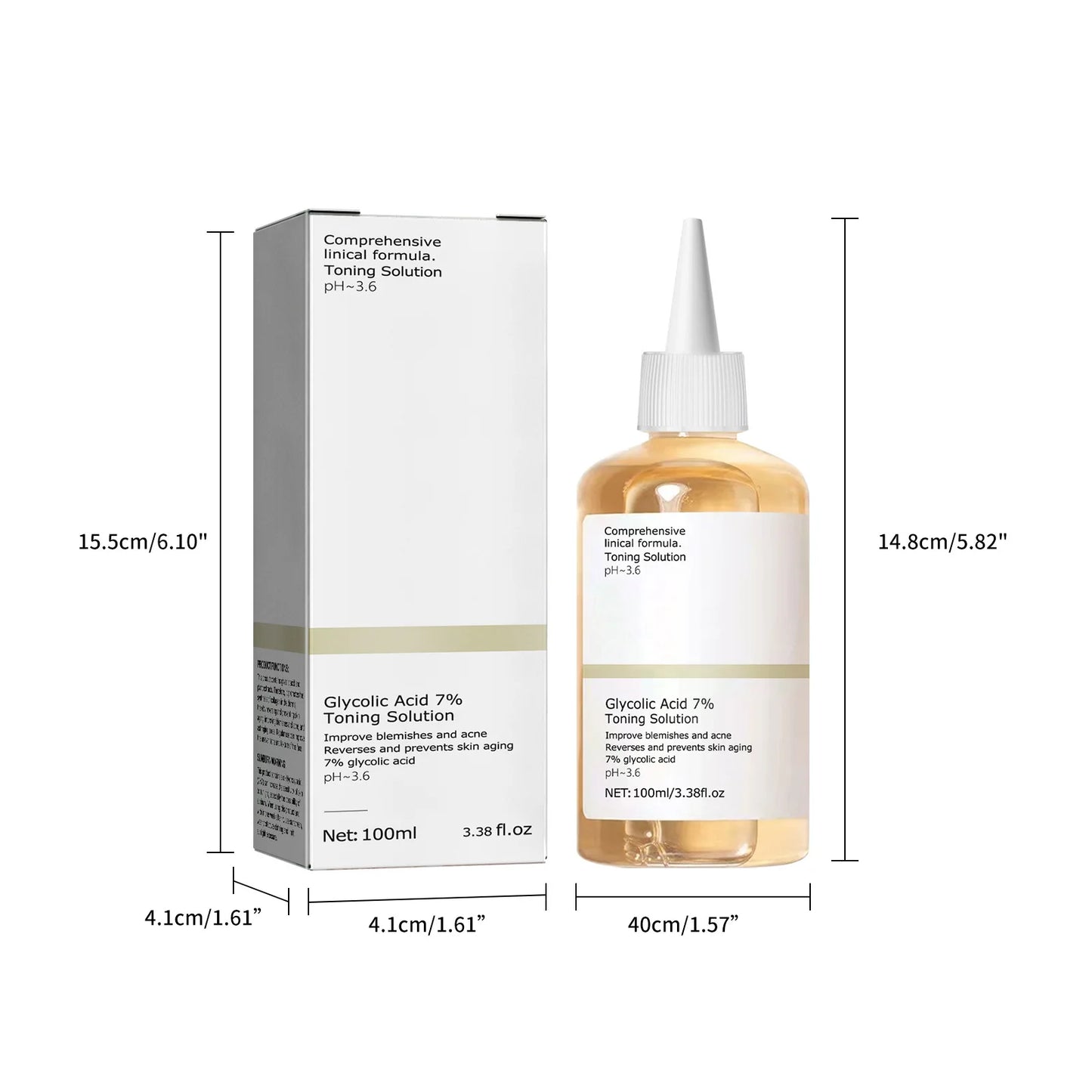 Glycolic Acid 7% Toning Solution – Exfoliating Face Toner for Smoother & Brighter Skin (100ml)