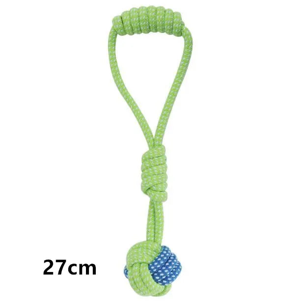 Interactive Cotton Rope Dog Toy – Chew Ball & Teeth Cleaning Toy for Small & Large Dogs