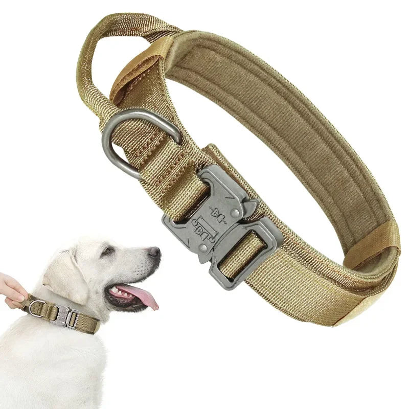 Tactical Dog Collar for Large Dogs β Heavy Duty Adjustable Training Collar with Quick Release Buckle (Medium & Large Breeds)