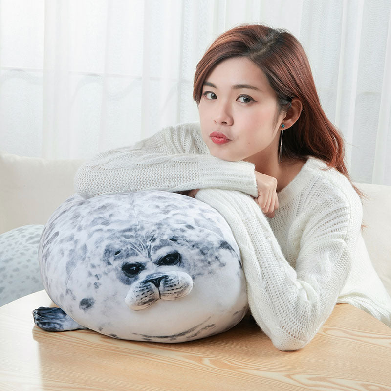 Cute Seal Plush Pillow – Soft Kawaii Sea Lion Toy for Kids & Gifts