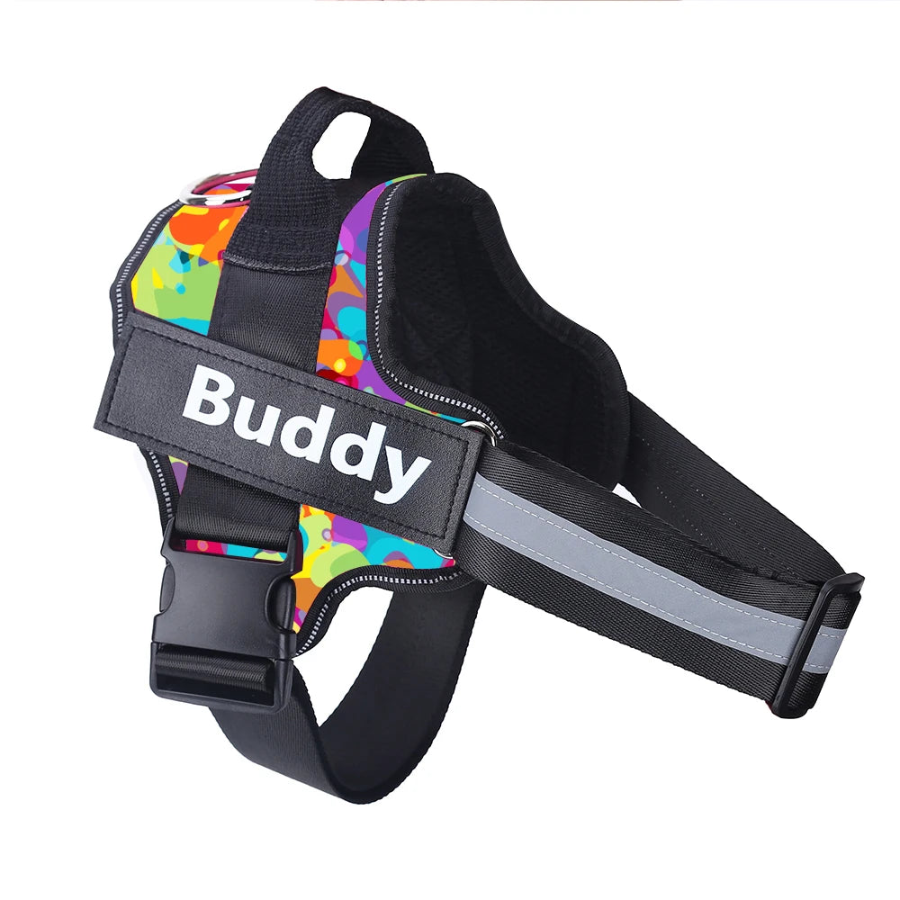 No-Pull Reflective Dog Harness – Adjustable & Breathable for All Dog Sizes