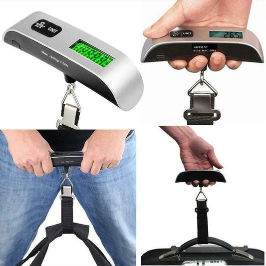 Portable Digital Luggage Scale – 50kg Travel Weight Checker with LCD Display