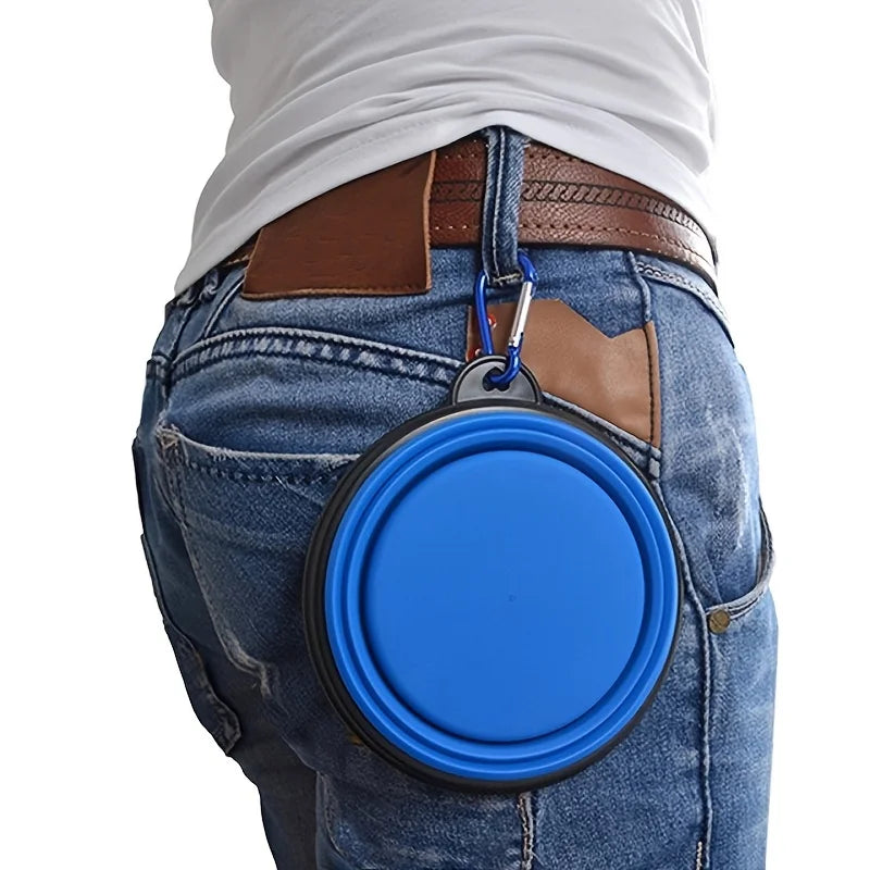Portable Collapsible Pet Bowl – Silicone Travel Food & Water Bowl for Dogs & Cats