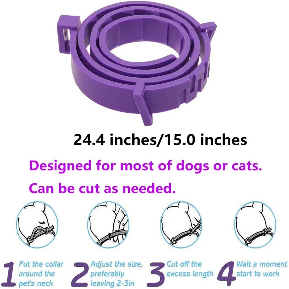 Natural Calming Collar for Cats & Dogs – Long Lasting Anti-Anxiety Solution