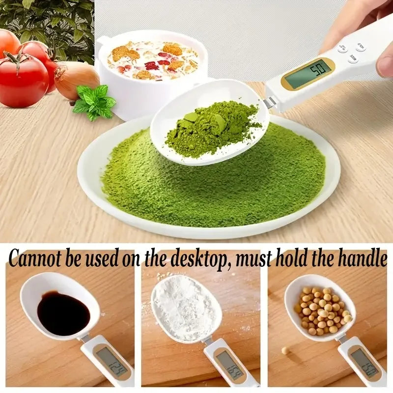 Digital Measuring Spoon Scale – LCD Kitchen Scale for Precise Food & Coffee Measurements