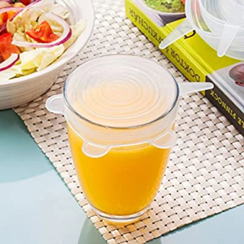 12-Pack Silicone Can Lids BPA-Free | Reusable Stretch Seal Covers for Cans, Yogurt, Mason Jars & Pet Food Storage
