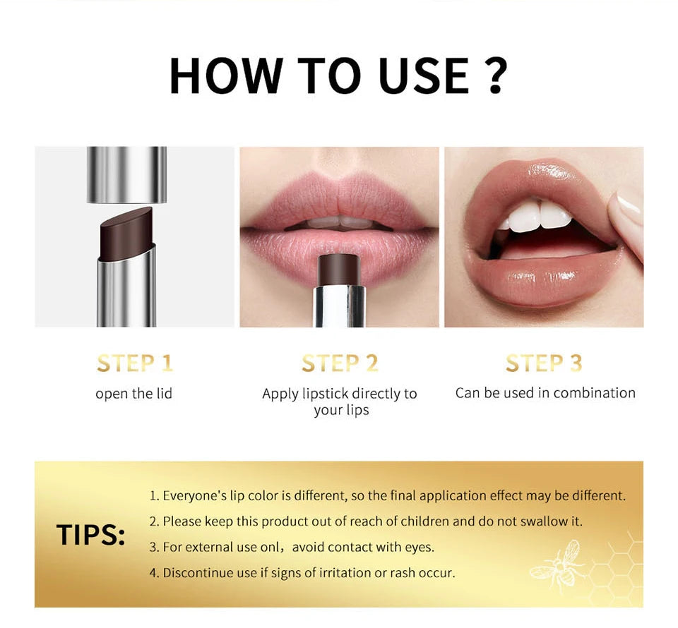 Moisturizing Lipstick & Lip Plumper – Long-Lasting Hydrating Lip Gloss (Natural Shades)