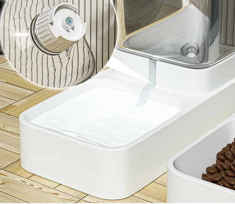 Automatic Cat Feeder & Water Dispenser – Gravity-Based Dual Food & Water Station for Pets