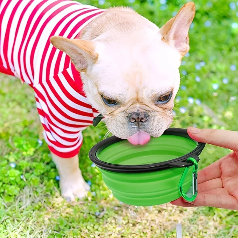 Portable Collapsible Pet Bowl – Silicone Travel Food & Water Bowl for Dogs & Cats