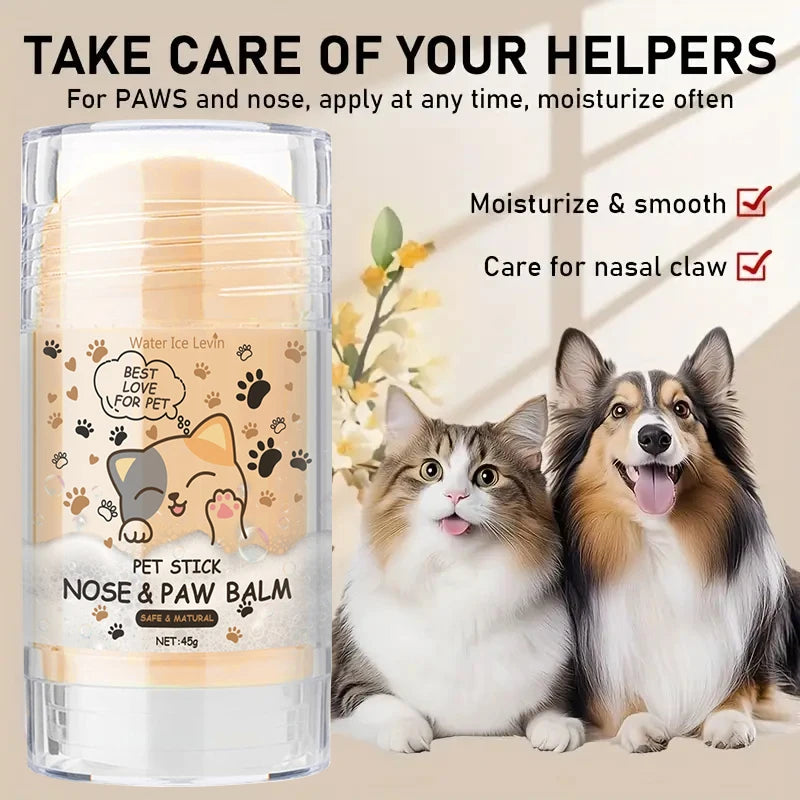 Dog & Cat Paw Balm 45g – Nose & Paw Moisturizer Cream for Cracked Feet Repair & Protection