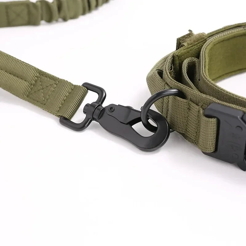 Tactical Dog Collar for Large Dogs – Heavy Duty Adjustable Training Collar with Quick Release Buckle (Medium & Large Breeds)