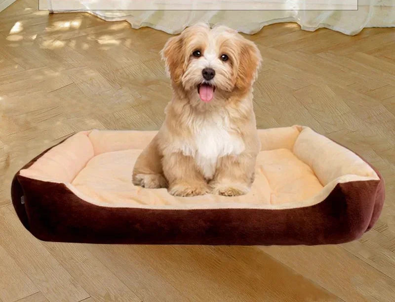 Calming Plush Pet Bed – Deep Sleep Comfort for Dogs & Cats