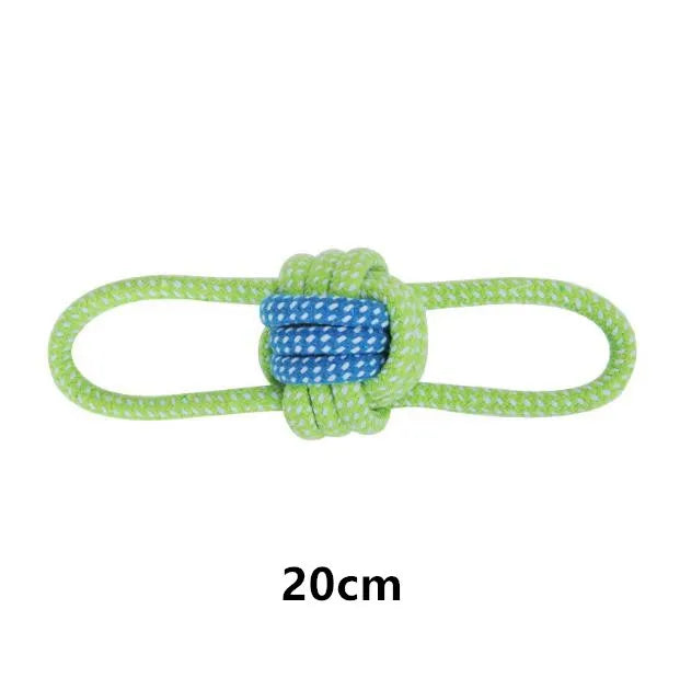 Interactive Cotton Rope Dog Toy – Chew Ball & Teeth Cleaning Toy for Small & Large Dogs
