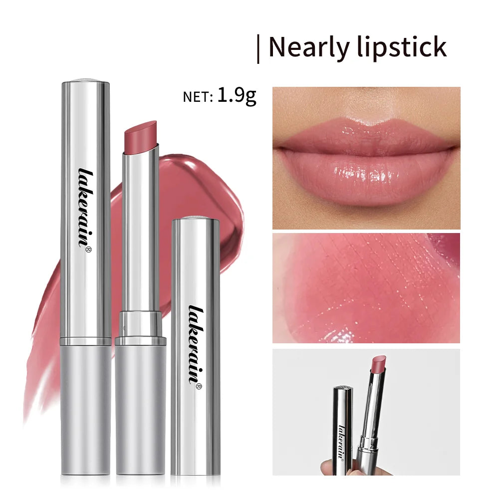 Moisturizing Lipstick & Lip Plumper – Long-Lasting Hydrating Lip Gloss (Natural Shades)