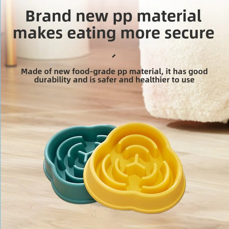 Slow Feeder Dog Bowl – Anti-Choking Cloud Design Bowl for Healthy Eating & Digestion