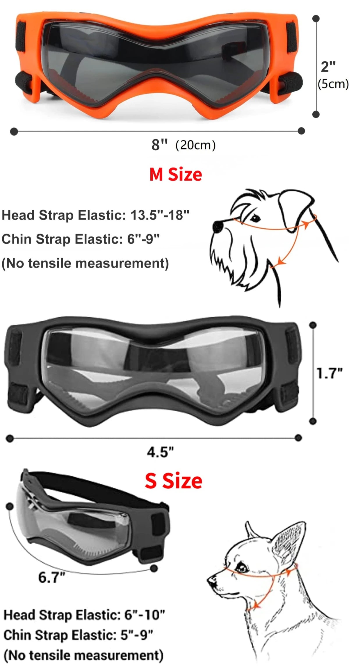 Dog & Cat Sunglasses – UV Protection Goggles for Outdoor Fun