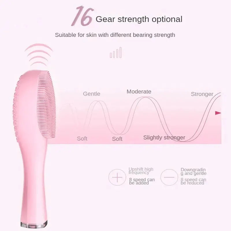Silicone Facial Cleansing Brush – USB Rechargeable & Waterproof