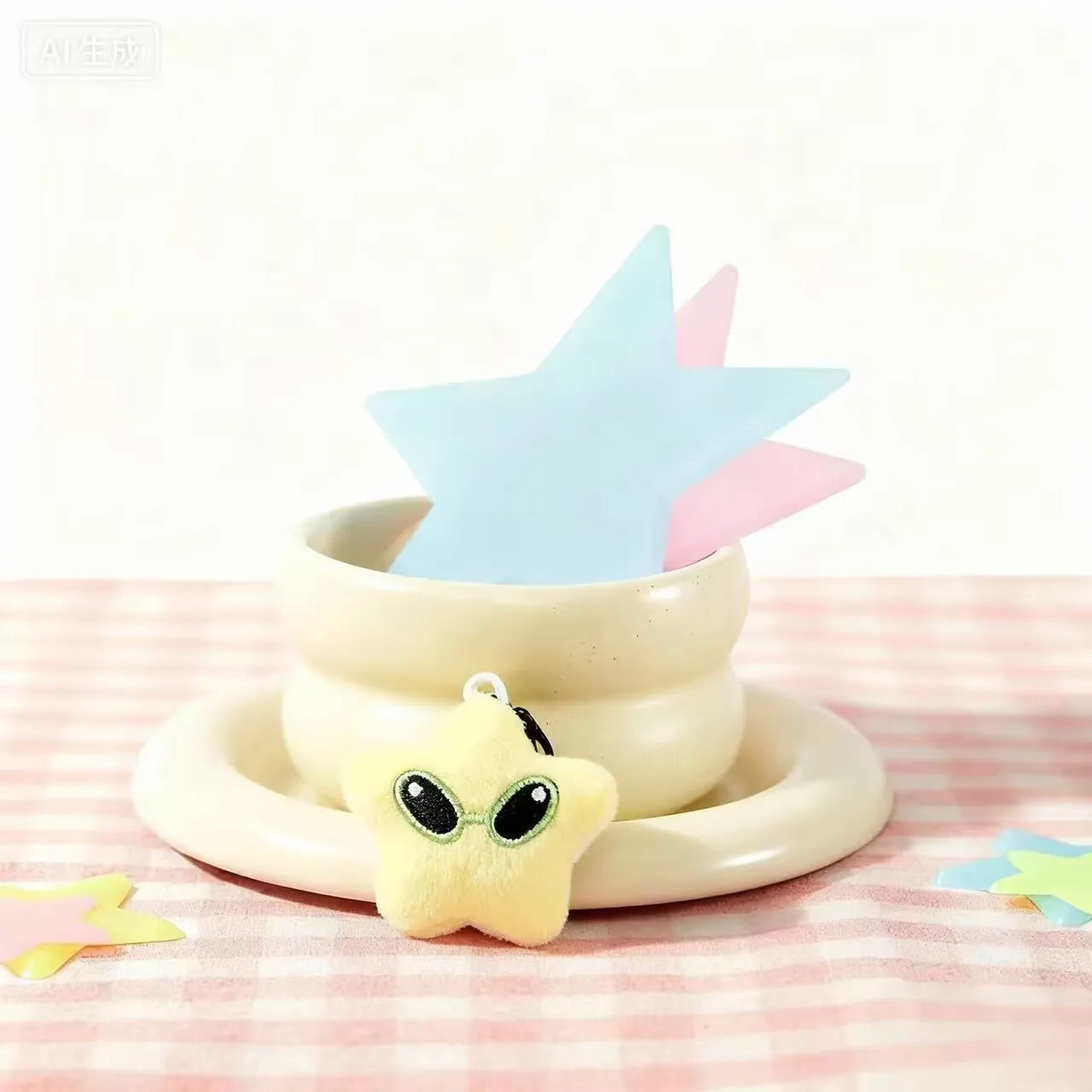 Cute Star Keychain – Kawaii Phone Charm & Bag Accessory (Perfect Gift)