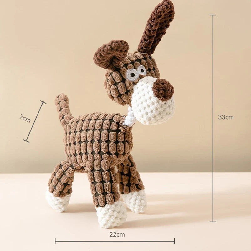Interactive Plush Donkey Dog Toy with Sound | Cotton Rope Bite Training Pet Toy for Dogs & Cats | Durable Chew & Play Toy