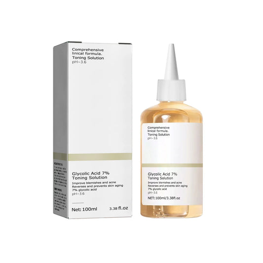 Glycolic Acid 7% Toning Solution – Exfoliating Face Toner for Smoother & Brighter Skin (100ml)