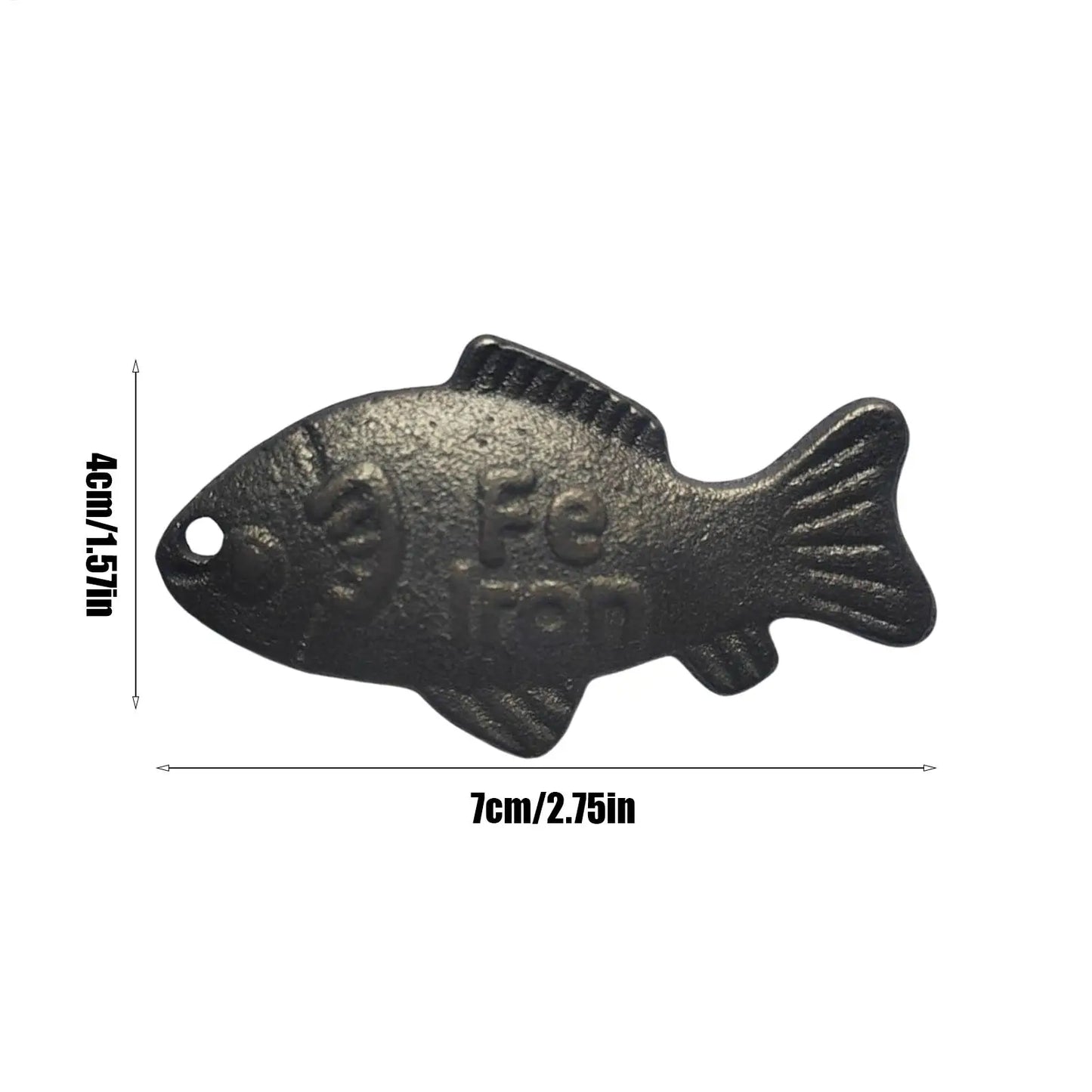 Reusable Iron Fish Cooking Tool – Traditional Kitchen Iron Infuser for Cooking & Stews