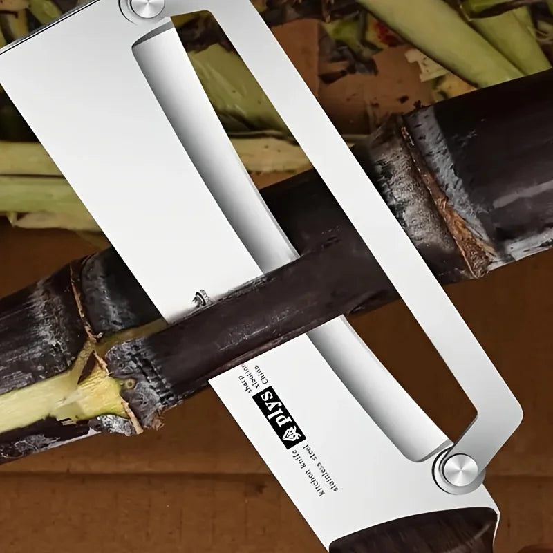 Stainless Steel Vegetable Peeler with Wooden Handle – Durable Fruit & Potato Peeler Tool