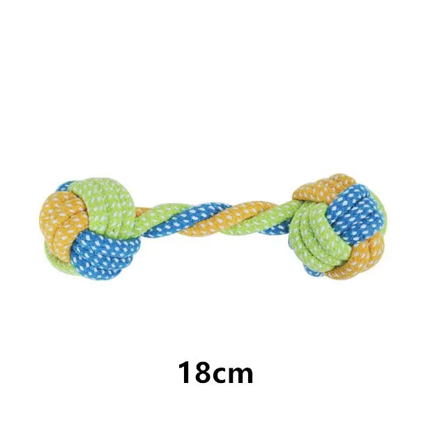 Interactive Cotton Rope Dog Toy – Chew Ball & Teeth Cleaning Toy for Small & Large Dogs