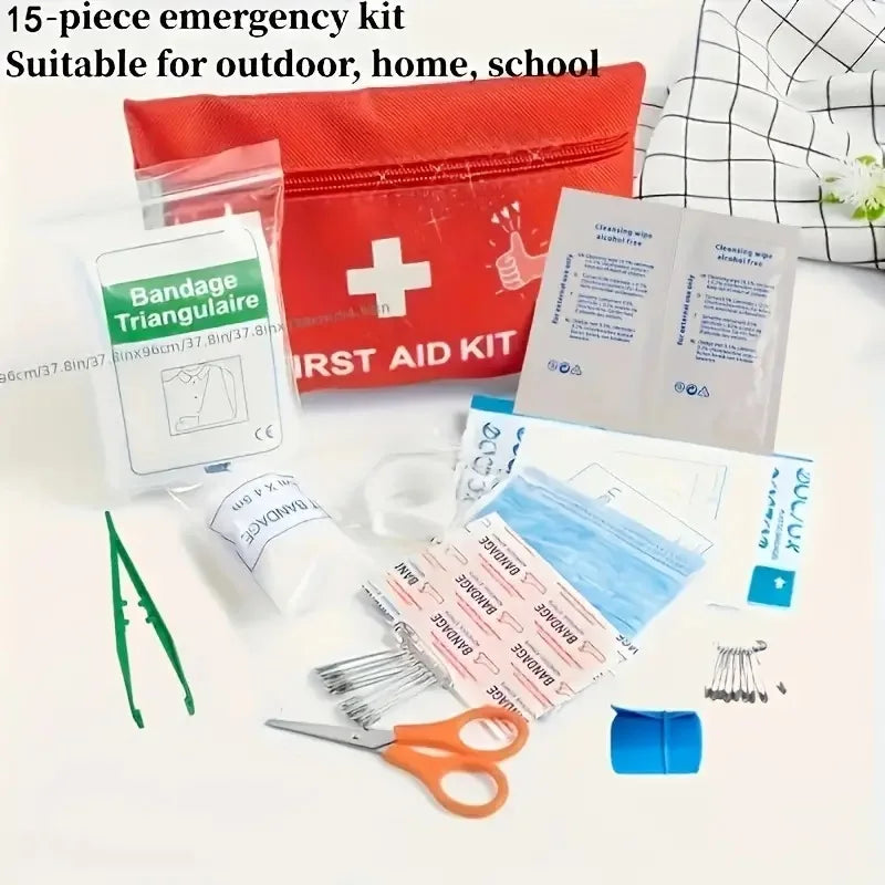 Portable Multi-Purpose First Aid Kit – Small & Large Sizes for Outdoor, Travel, Camping & Emergencies