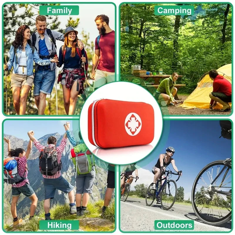 Portable Multi-Purpose First Aid Kit – Small & Large Sizes for Outdoor, Travel, Camping & Emergencies