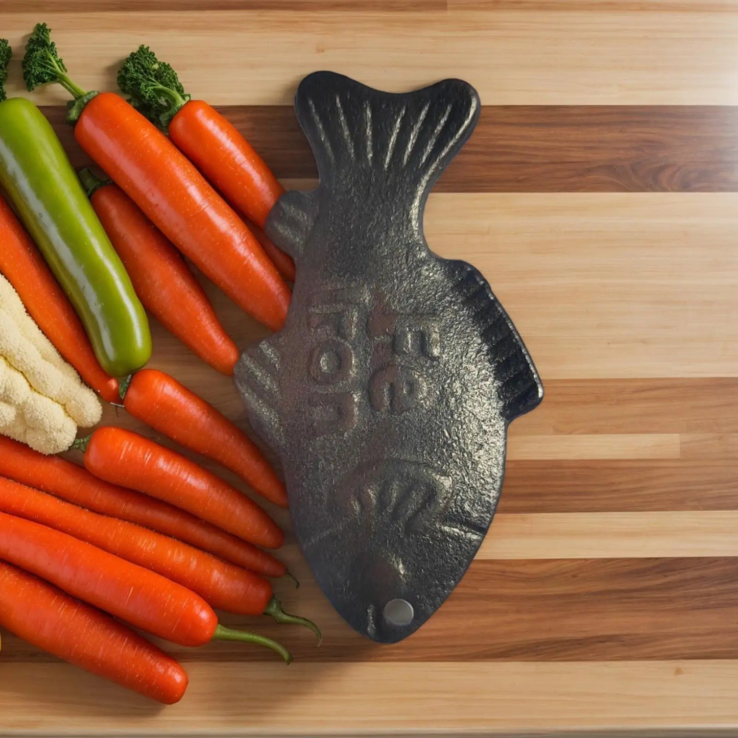 Reusable Iron Fish Cooking Tool – Traditional Kitchen Iron Infuser for Cooking & Stews