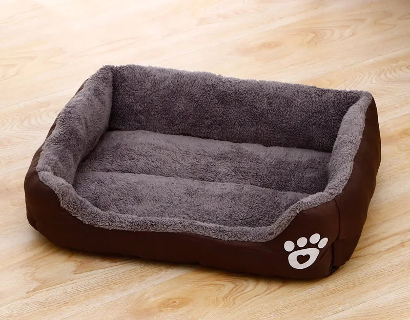 Calming Plush Pet Bed – Deep Sleep Comfort for Dogs & Cats