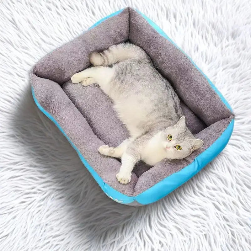 Calming Plush Pet Bed – Deep Sleep Comfort for Dogs & Cats