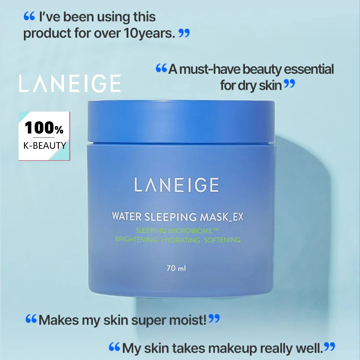 Hydrating Sleeping Face Mask – Overnight Moisturizing Gel Mask