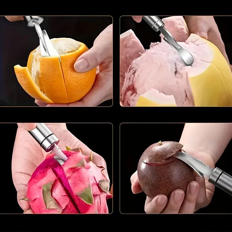Stainless Steel Orange Peeler – Easy Citrus Fruit Peeling Tool with Ergonomic Handle