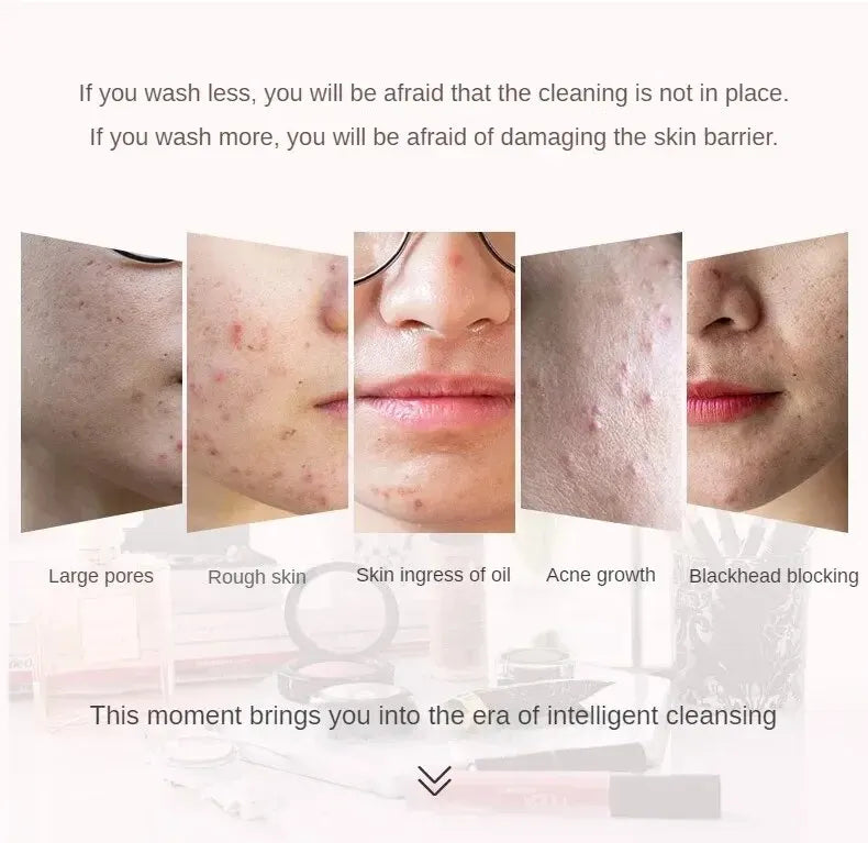 Silicone Facial Cleansing Brush – USB Rechargeable & Waterproof