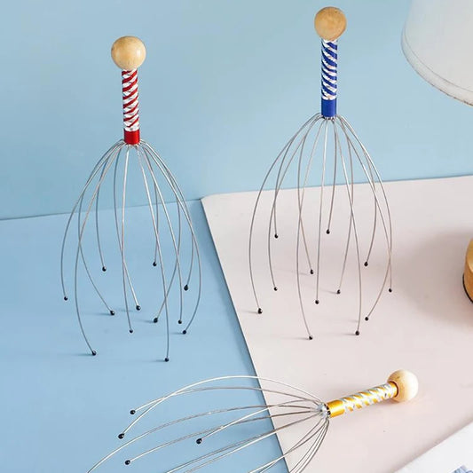 Octopus Head Massager – Stainless Steel Scalp Massager for Deep Relaxation & Stress Relief | Lightweight & Portable