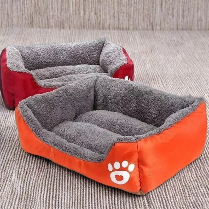 Calming Plush Pet Bed – Deep Sleep Comfort for Dogs & Cats