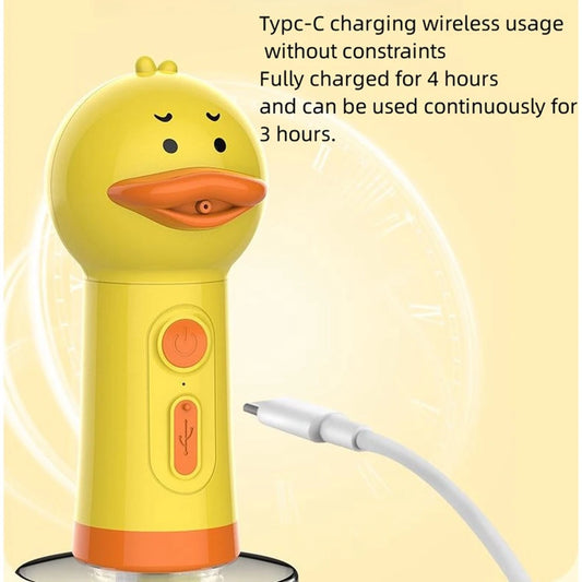 Automatic Pet Foam Dispenser – USB Rechargeable Dog & Cat Bathing Soap Machine (Duck Design)