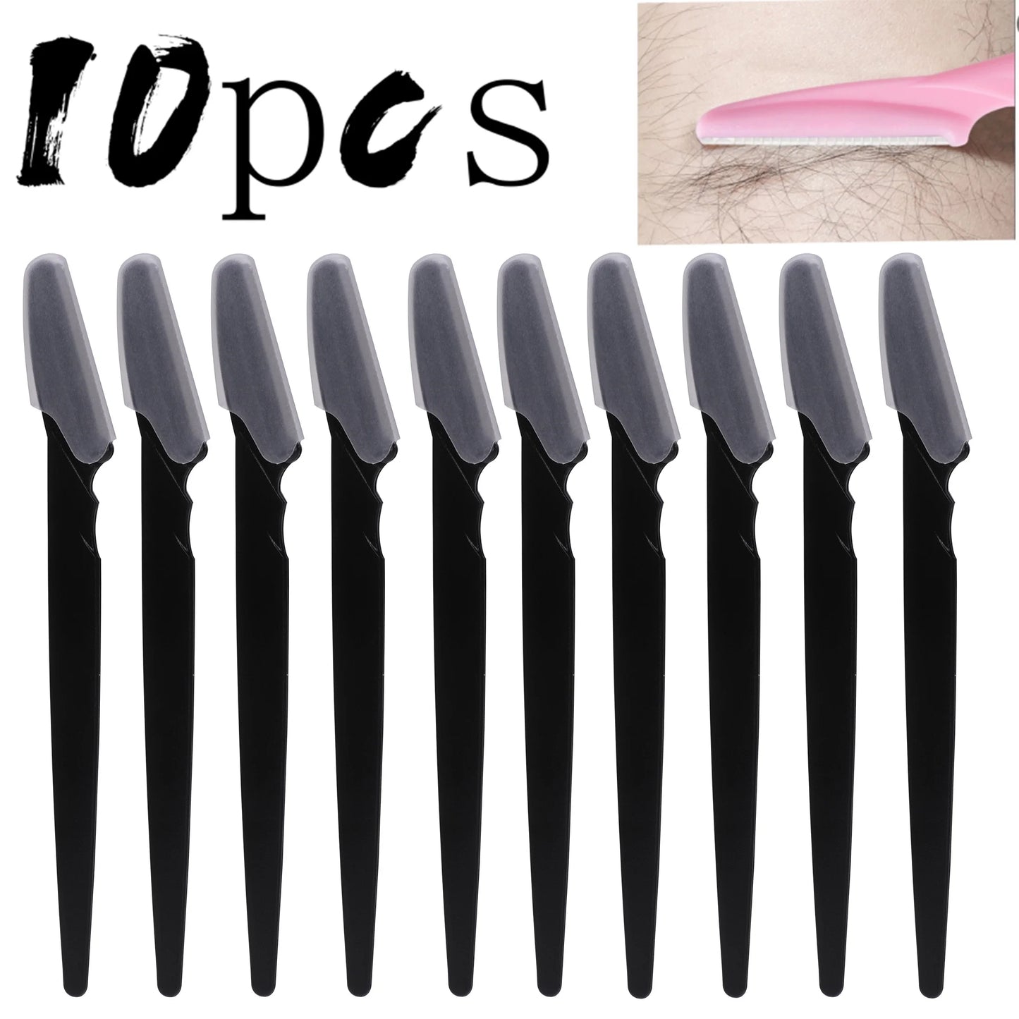Eyebrow & Face Razor Set for Women & Men – Safe Facial Hair Remover with Protective Cover \Smooth & Precise Trimming