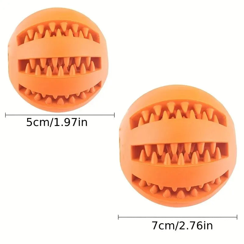 Interactive Dog Treat Ball – Bite Resistant Chew Toy & Food Dispenser for Dogs & Puppies