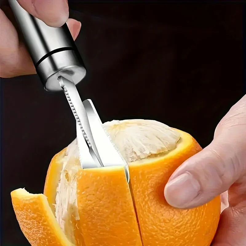 Stainless Steel Orange Peeler – Easy Citrus Fruit Peeling Tool with Ergonomic Handle