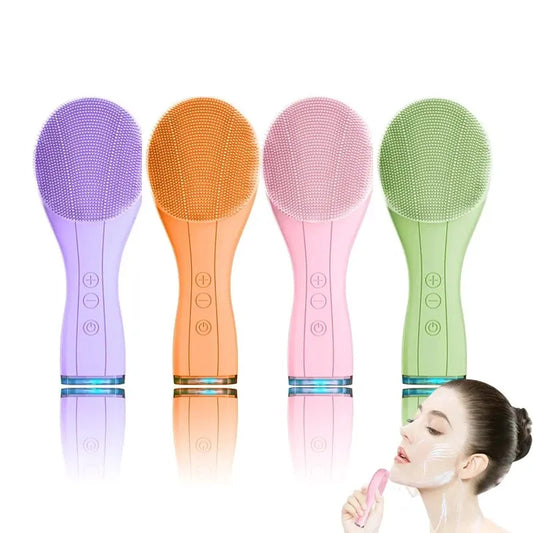 Silicone Facial Cleansing Brush – USB Rechargeable & Waterproof