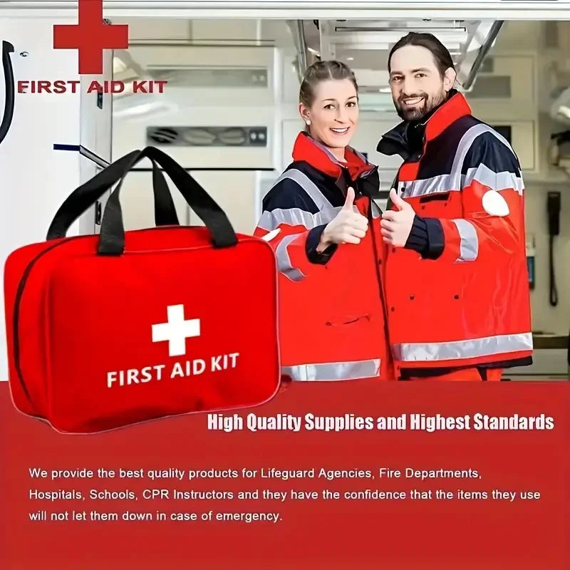 Portable Multi-Purpose First Aid Kit – Small & Large Sizes for Outdoor, Travel, Camping & Emergencies