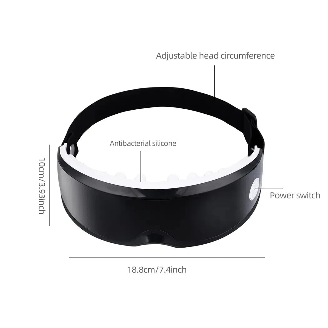 Smart Eye Massager – 9 Modes Vibration & Magnetic Therapy for Eye Fatigue Relief