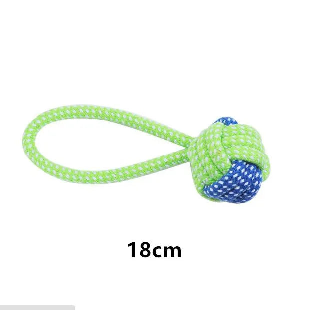 Interactive Cotton Rope Dog Toy – Chew Ball & Teeth Cleaning Toy for Small & Large Dogs
