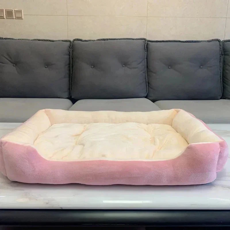 Calming Plush Pet Bed – Deep Sleep Comfort for Dogs & Cats