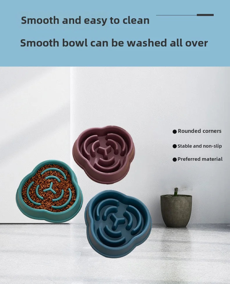 Slow Feeder Dog Bowl – Anti-Choking Cloud Design Bowl for Healthy Eating & Digestion